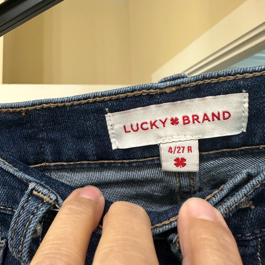 Lucky Brand Womens Sweet BootcutStonewashed Blue Denim Bootcut Jeans 27R Euc